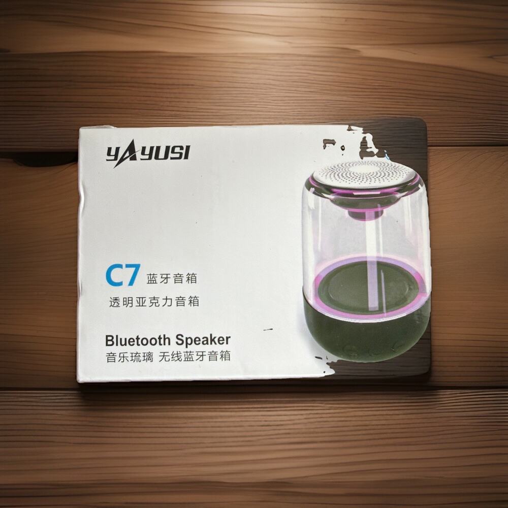 Yayusi Wireless Bluetooth Speaker Color Changing Portable Speaker NWT